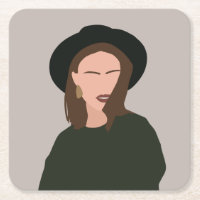 Chica Minimalista Abstracto Moderno en Bebida Gorr