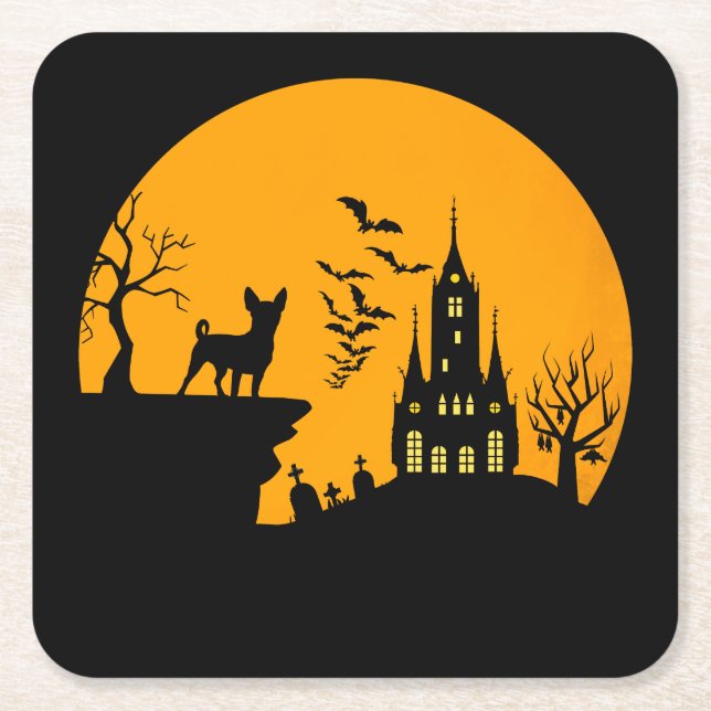 Posavasos Cuadrado De Papel Chihuahua (Anverso)