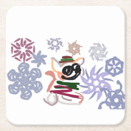 Posavasos Cuadrado De Papel  Chihuahua Winter 