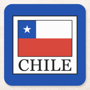 Posavasos Cuadrado De Papel Chile