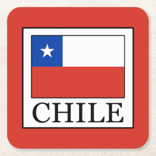 Posavasos Cuadrado De Papel Chile