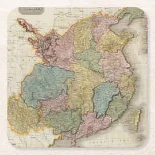 Posavasos Cuadrado De Papel China 6