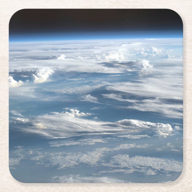 Posavasos Cuadrado De Papel Cielos nublados sobre Sudán (Anverso)