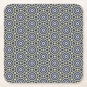 Posavasos Cuadrado De Papel Círculos