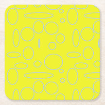 Círculos amarillos y bucles Mousepad