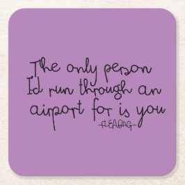 Posavasos Cuadrado De Papel Cita de Fleabag