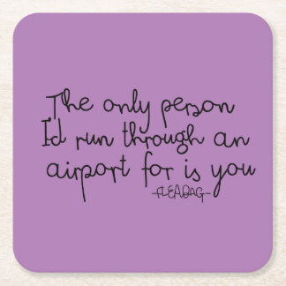 Posavasos Cuadrado De Papel Cita de Fleabag