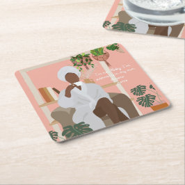 Posavasos Cuadrado De Papel Citas de Pisces Shady