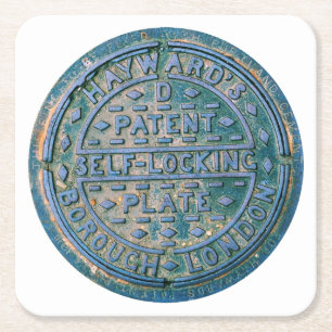 Posavasos Cuadrado De Papel Ciudad de la cubierta para uso general de Londres