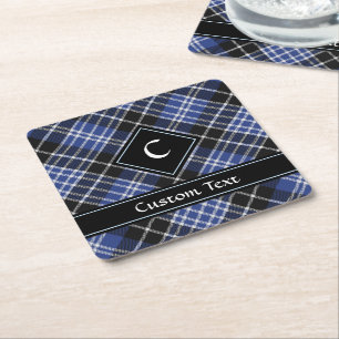 Posavasos Cuadrado De Papel Clan Clark Tartan