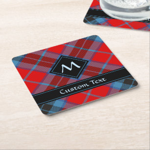 Posavasos Cuadrado De Papel Clan MacTavish Tartan