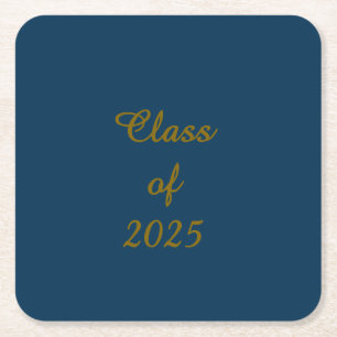 Posavasos Cuadrado De Papel Clase clásica de 2025