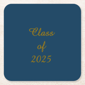 Posavasos Cuadrado De Papel Clase clásica de 2025