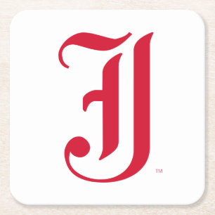 Posavasos Cuadrado De Papel Clásico de la Universidad Estatal de Jacksonville 
