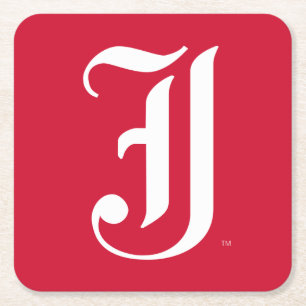 Posavasos Cuadrado De Papel Clásico de la Universidad Estatal de Jacksonville 