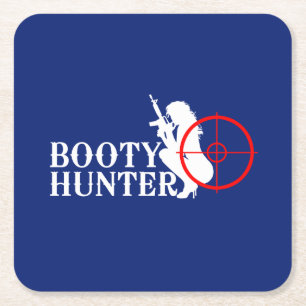 Posavasos Cuadrado De Papel Classy Booty Hunter