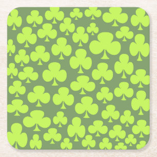 Posavasos Cuadrado De Papel Clover