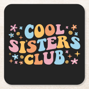 Posavasos Cuadrado De Papel Club de Hermanas Geniales III