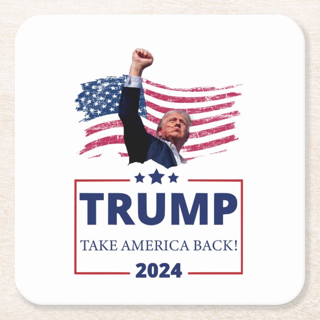 Posavasos Cuadrado De Papel Coaster (Anverso)