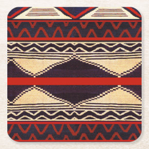 Posavasos Cuadrado De Papel Coaster de nativo americano del suroeste