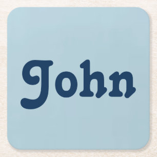 Posavasos Cuadrado De Papel Coaster John