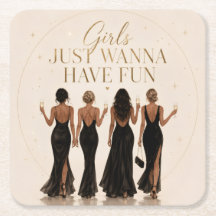 Coaster para despedida de soltera 'Las chicas solo