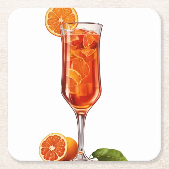 Posavasos Cuadrado De Papel Coaster Perfecto (Anverso)