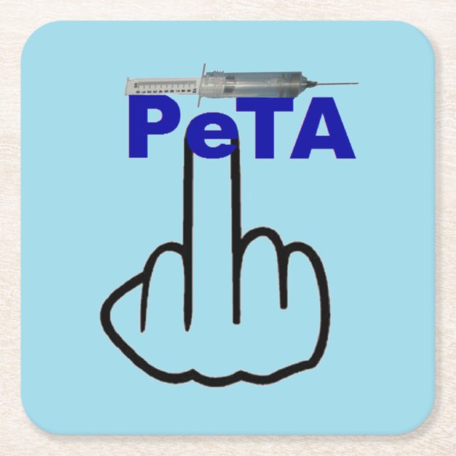 Posavasos Cuadrado De Papel Coaster Peta Flip (Anverso)