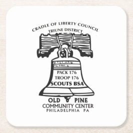 Posavasos Cuadrado De Papel Coaster (Plastic)