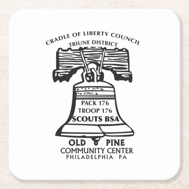 Posavasos Cuadrado De Papel Coaster (Plastic) (Anverso)