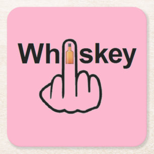 Posavasos Cuadrado De Papel Coaster Whiskey Flip