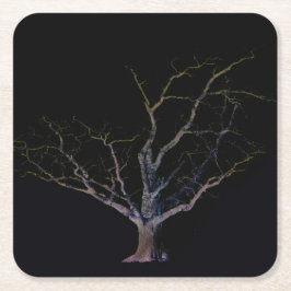 Posavasos Cuadrado De Papel Coastercna del lado oscuro 2