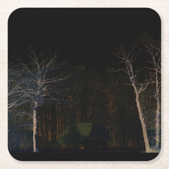 Posavasos Cuadrado De Papel Coastercnm Dark Side 4 (Anverso)