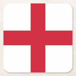 Posavasos Cuadrado De Papel Coasterisco de la bandera inglesa
