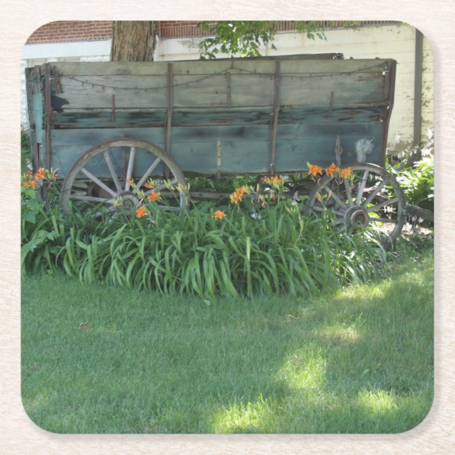 Posavasos Cuadrado De Papel Coasters (Anverso)