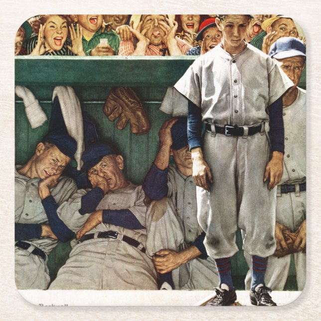 Posavasos Cuadrado De Papel Cobertizo (Anverso)