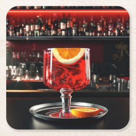 Posavasos Cuadrado De Papel Cocktail Coasters 02