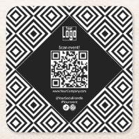 Código QR escaneable, CTA, www, negro social y bla