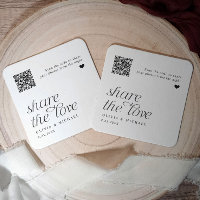 Código QR Foto compartida Boda simple moderno
