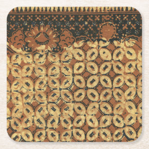 Posavasos Cuadrado De Papel Coffee Bean Earthy Boho Rustic