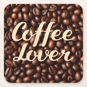 Posavasos Cuadrado De Papel Coffee Lover