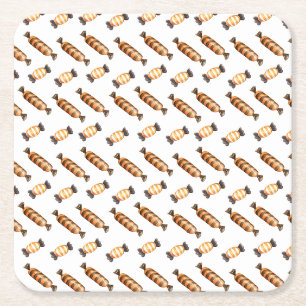 Posavasos Cuadrado De Papel Cojín decorativo Cute Halloween acuarela de los du
