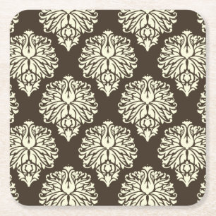 Posavasos Cuadrado De Papel Cola Southern Cottage Damask