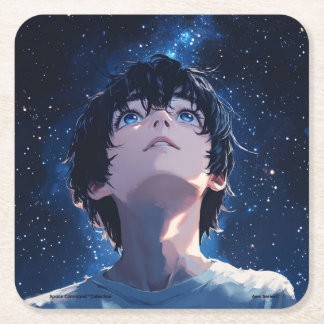 Posavasos Cuadrado De Papel Colección de comandos de espacio - Awe Series Coas