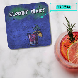 Posavasos Cuadrado De Papel Colección de escayola de Fiesta de cócteles - Marí