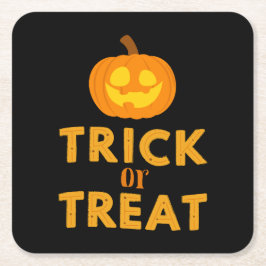 Posavasos Cuadrado De Papel ¡Colección de fiestas de Halloween!