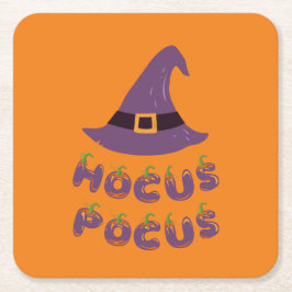 Posavasos Cuadrado De Papel ¡Colección de fiestas de Halloween!