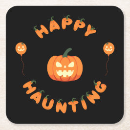 Posavasos Cuadrado De Papel ¡Colección de fiestas de Halloween!