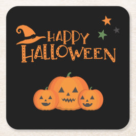 Posavasos Cuadrado De Papel ¡Colección de fiestas de Halloween!