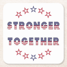 Posavasos Cuadrado De Papel ¡Colección de Fiestas de las Elecciones en Estados